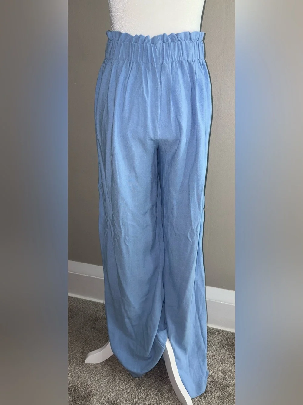 Sienna Sky -Light Blue Wide-Leg Pant     Memorial Fourth of July - Picture 4 of 5